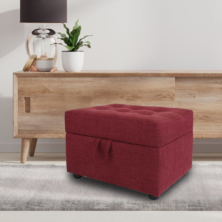 Maisy Ottoman In Mehroon