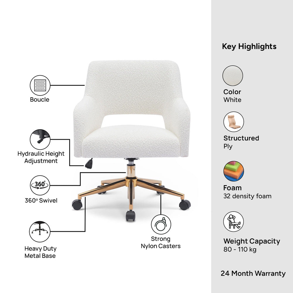Lotsee Task Chair White | Mesh Office Chair White