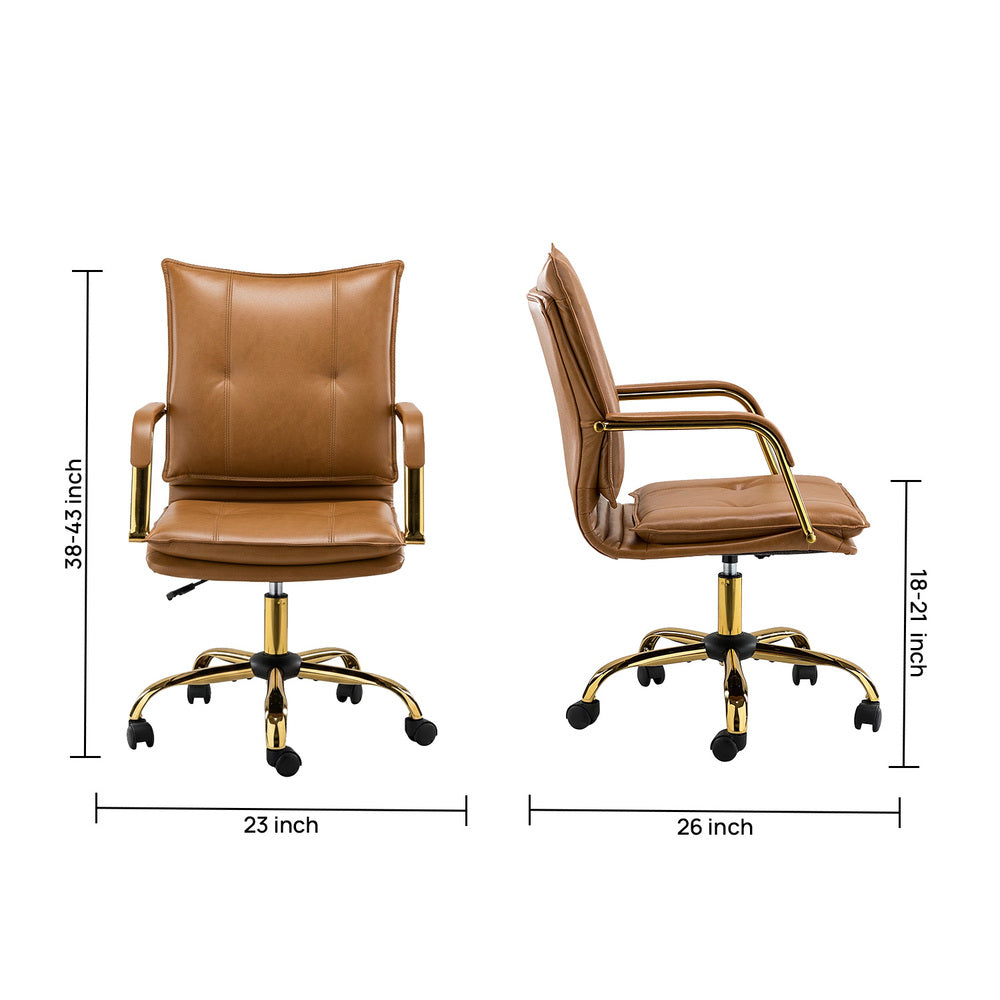 Marlon Task Chair Tan | Executive Office Chair Tan