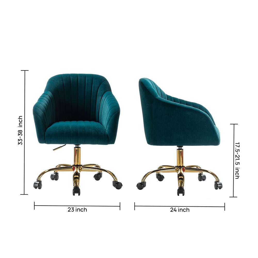 Louise Task Chair Teal | Modern Office Chair Teal