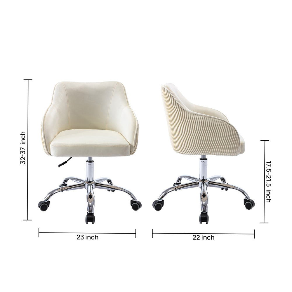 Leisel Task Chair Beige | Adjustable Office Chair Beige