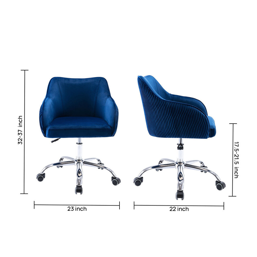 Leisel Task Chair Blue | Adjustable Office Chair Blue