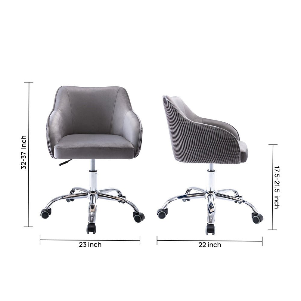 Leisel Task Chair Grey | Adjustable Office Chair Grey