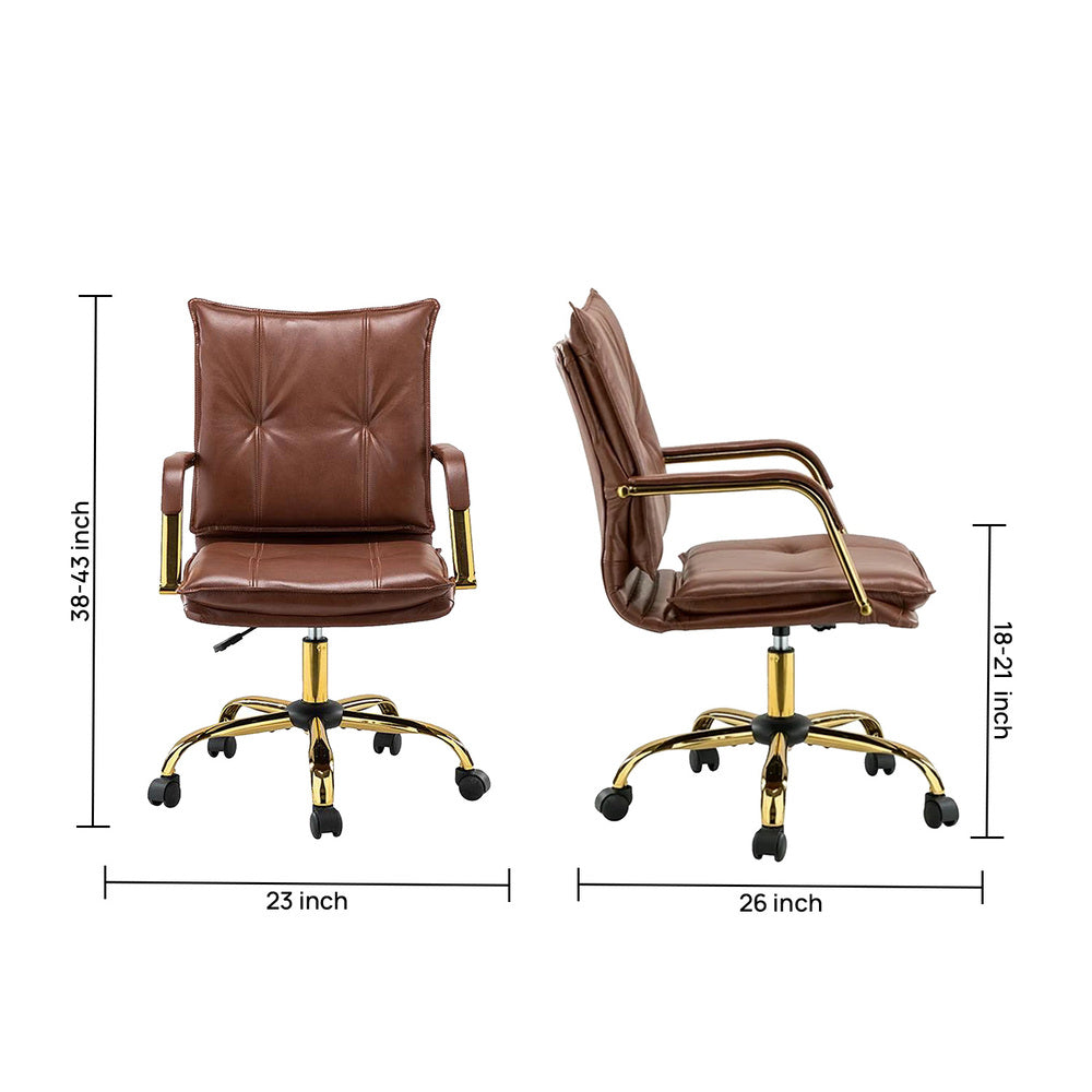Marlon Task Chair Brown | Executive Office Chair Brown