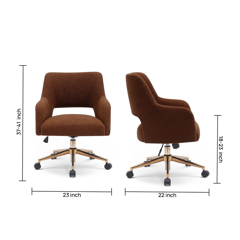 Lotsee Task Chair Brown | Mesh Office Chair Brown