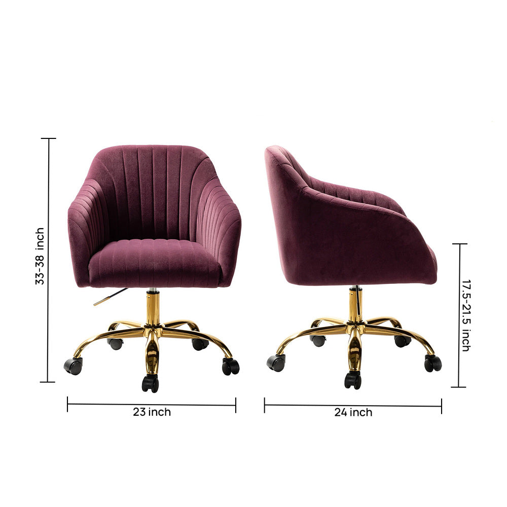 Louise Task Chair Purple | Modern Office Chair Purple
