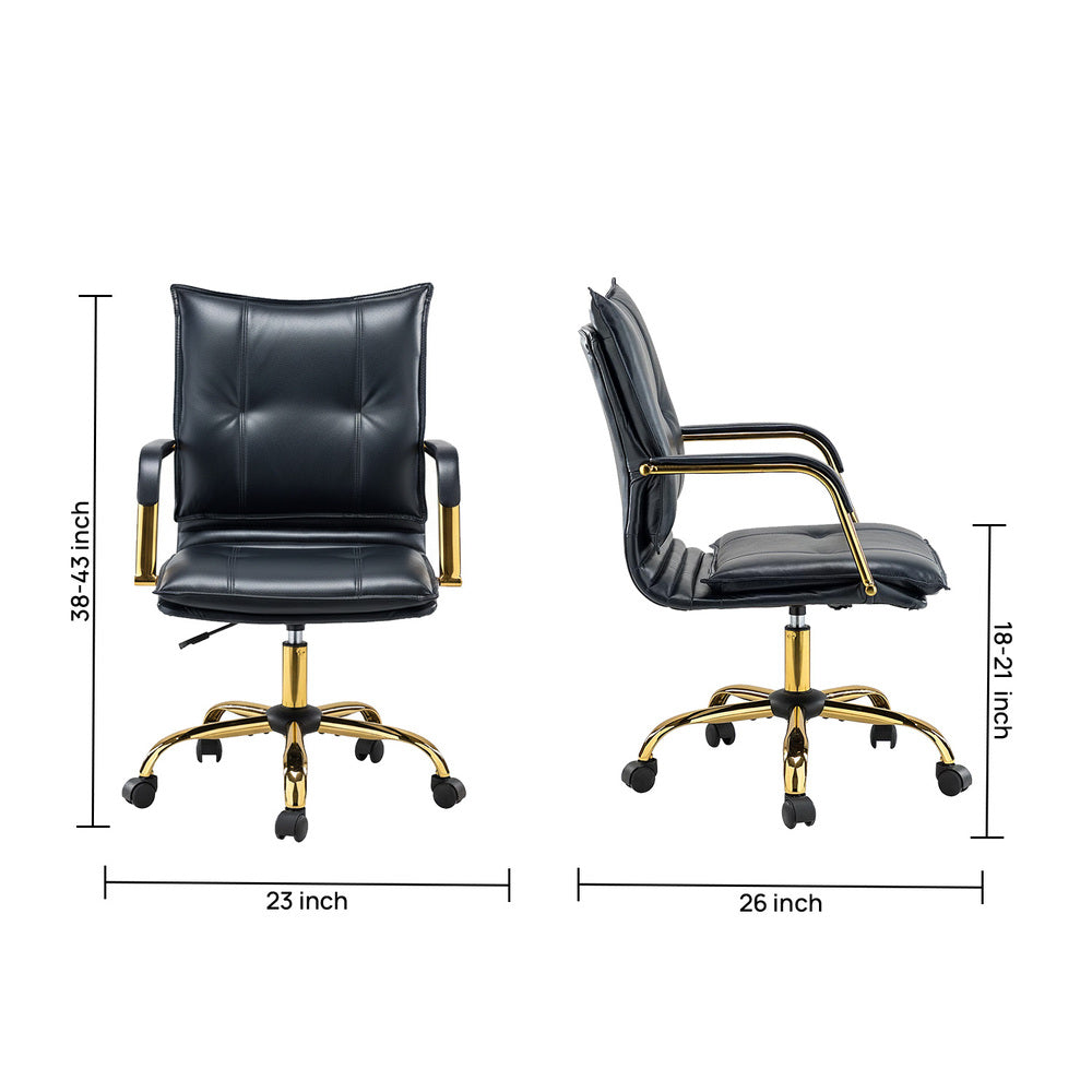 Marlon Task Chair Black | Executive Office Chair Black
