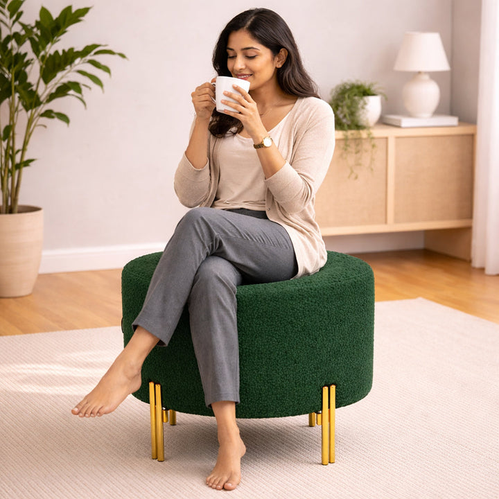 Doe Buck Premium Ottoman|Green