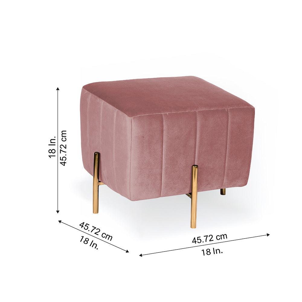 Adirondack Ottoman With Gold Leg