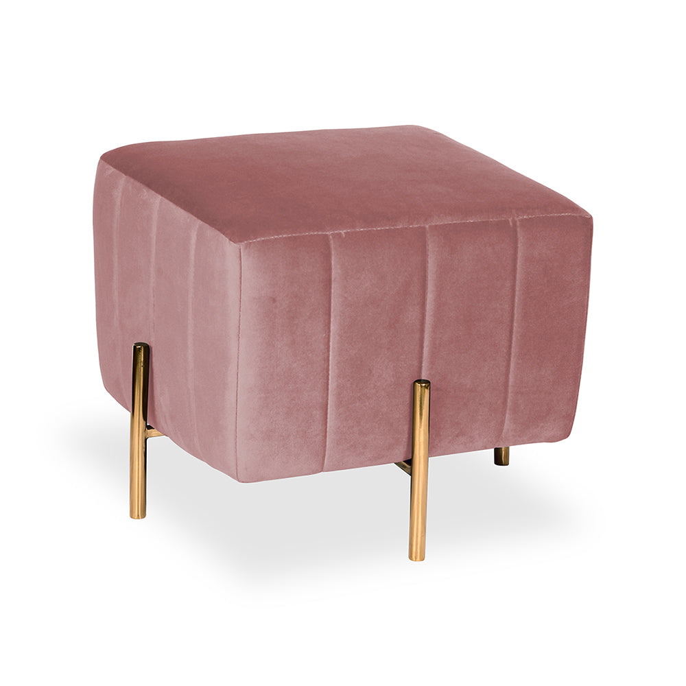 Adirondack Ottoman With Gold Leg