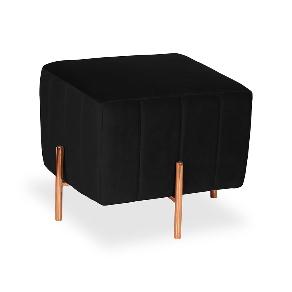 Regent Ottoman With Rose Gold Leg
