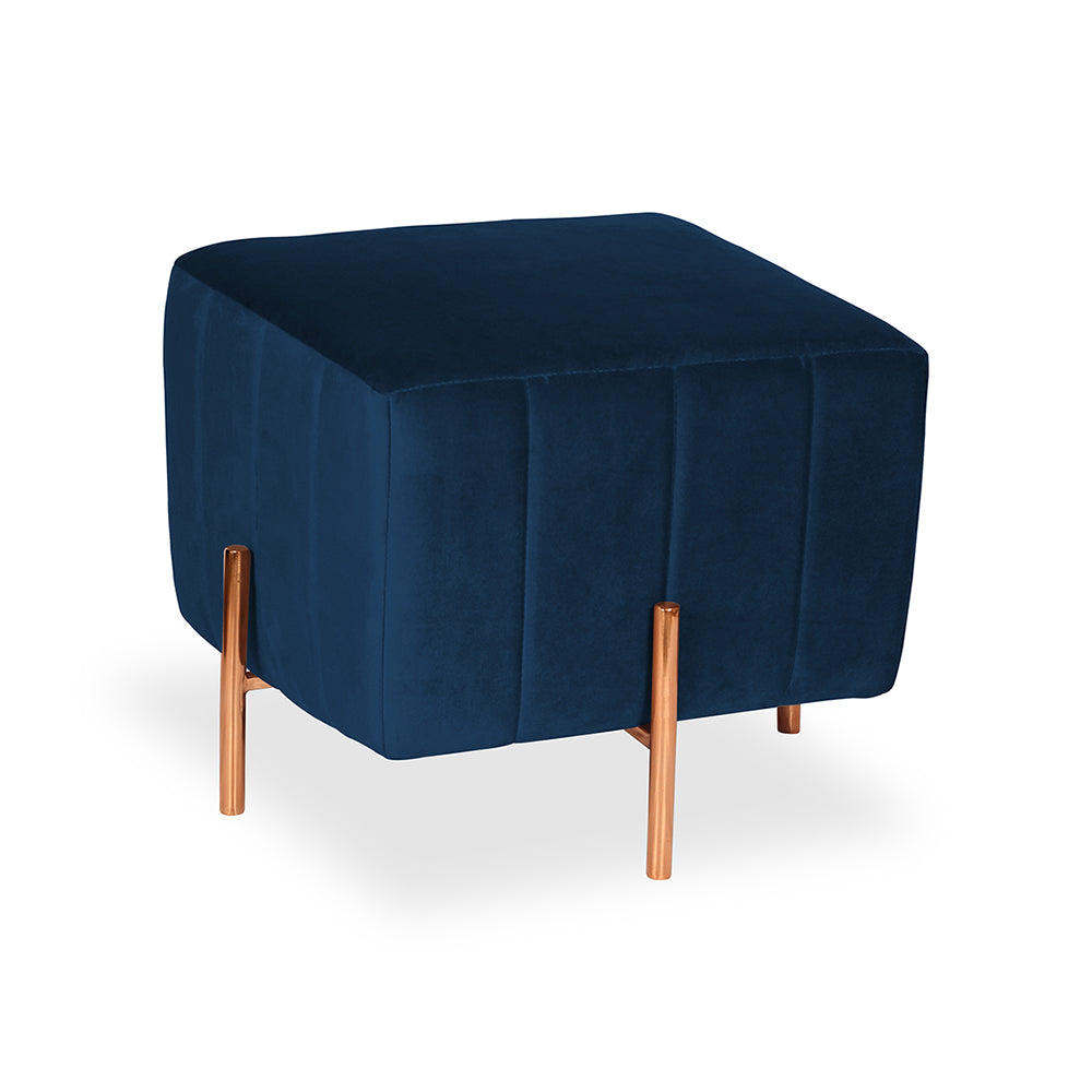 Regent Ottoman With Rose Gold Leg