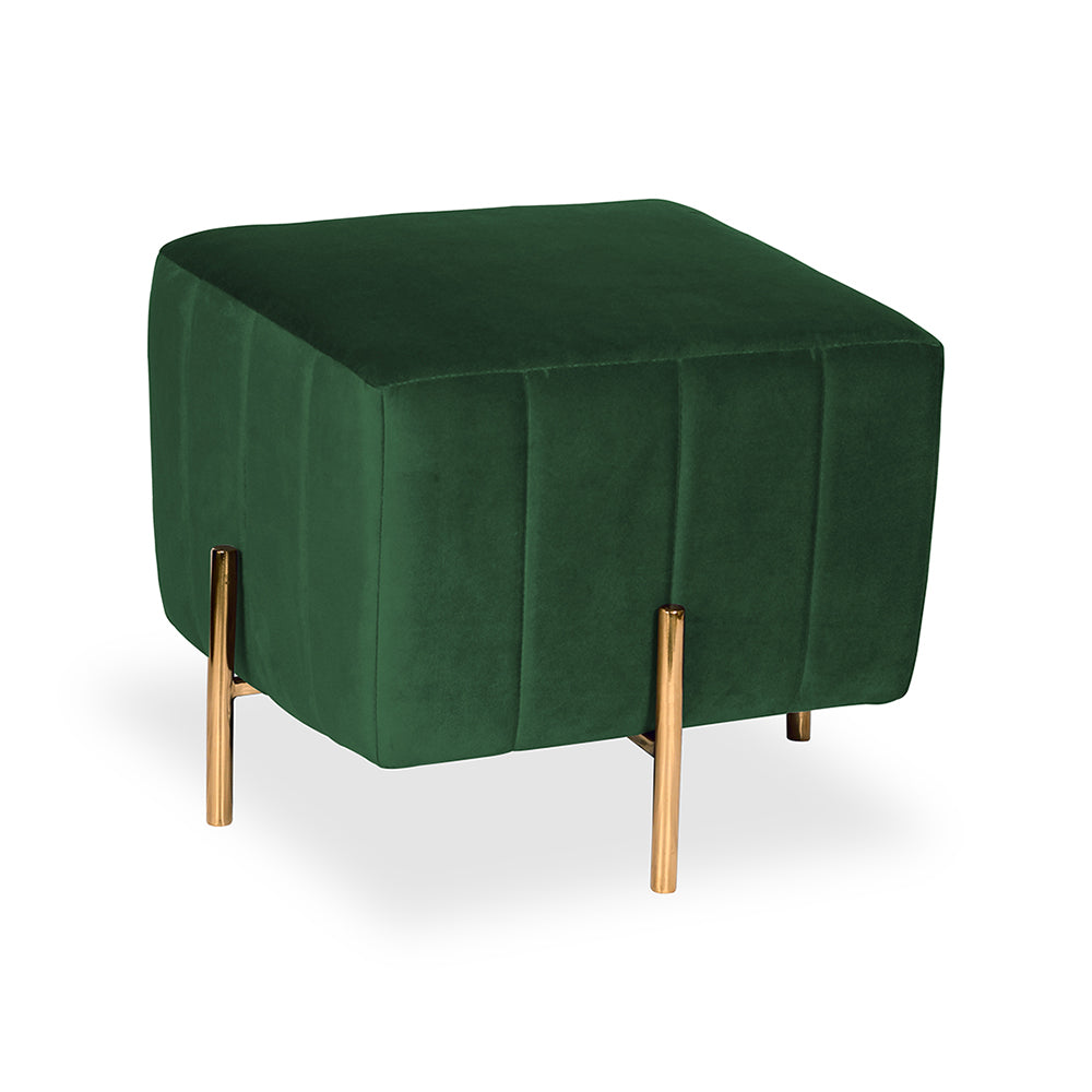 Adirondack Ottoman With Gold Leg