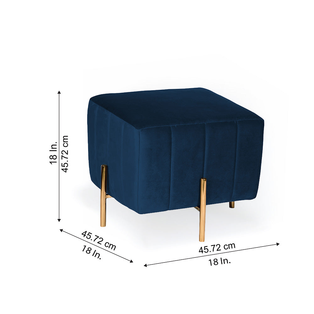 Adirondack Ottoman With Gold Leg