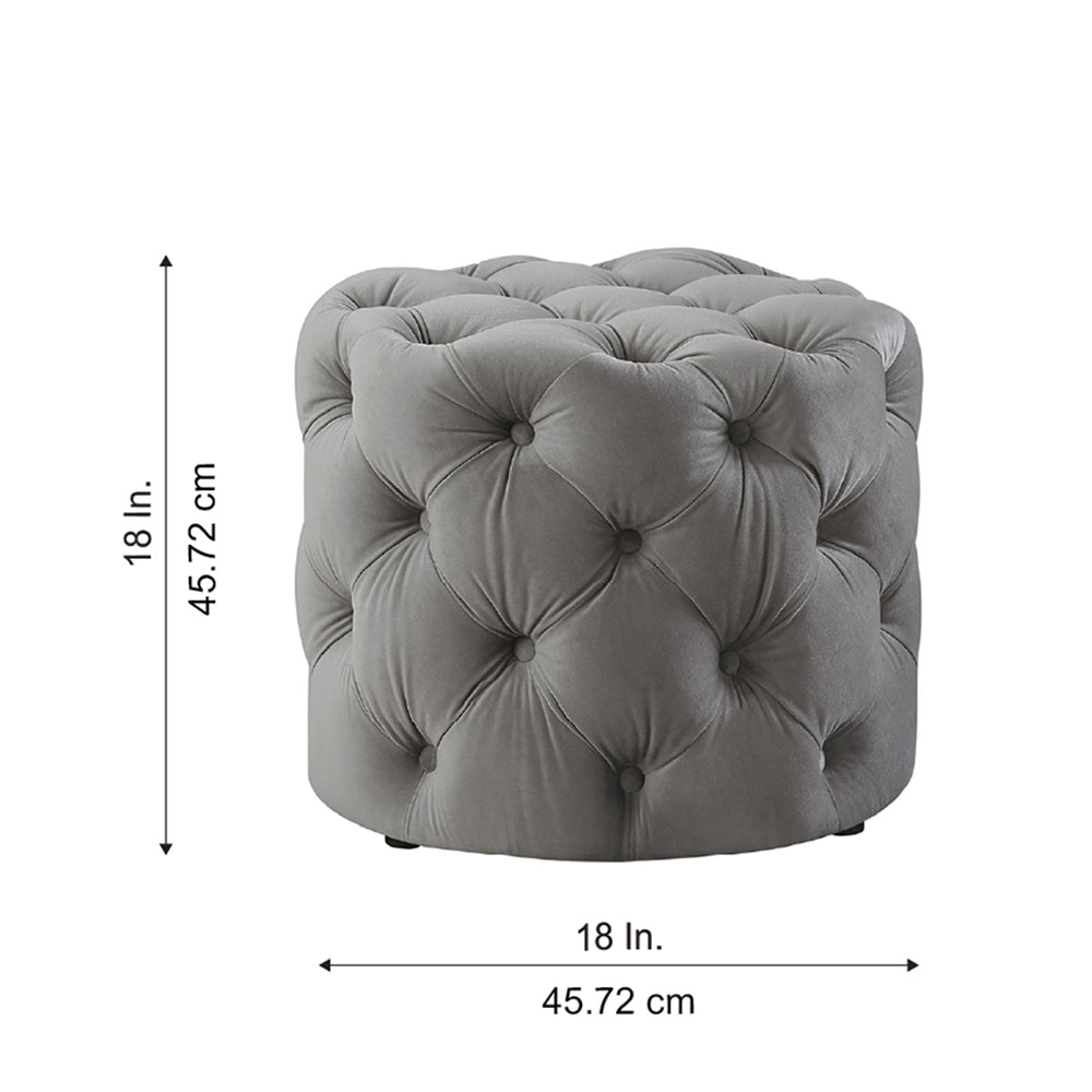 Doe Buck Briana Ottoman|Grey