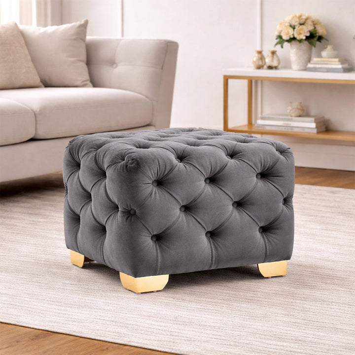 Doe buck Damira Ottoman|Grey