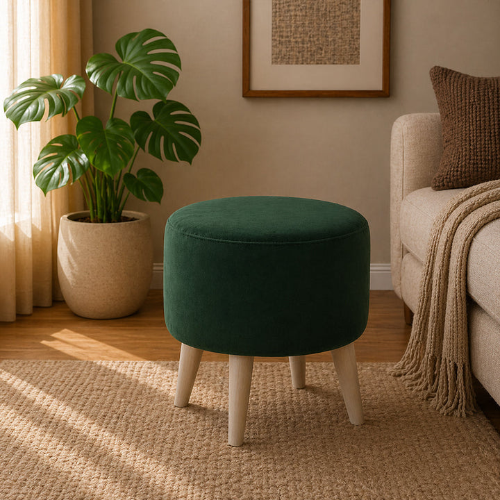 Doe Buck Parker Ottoman|Green