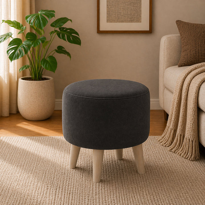 Doe Buck Parker Ottoman|Grey