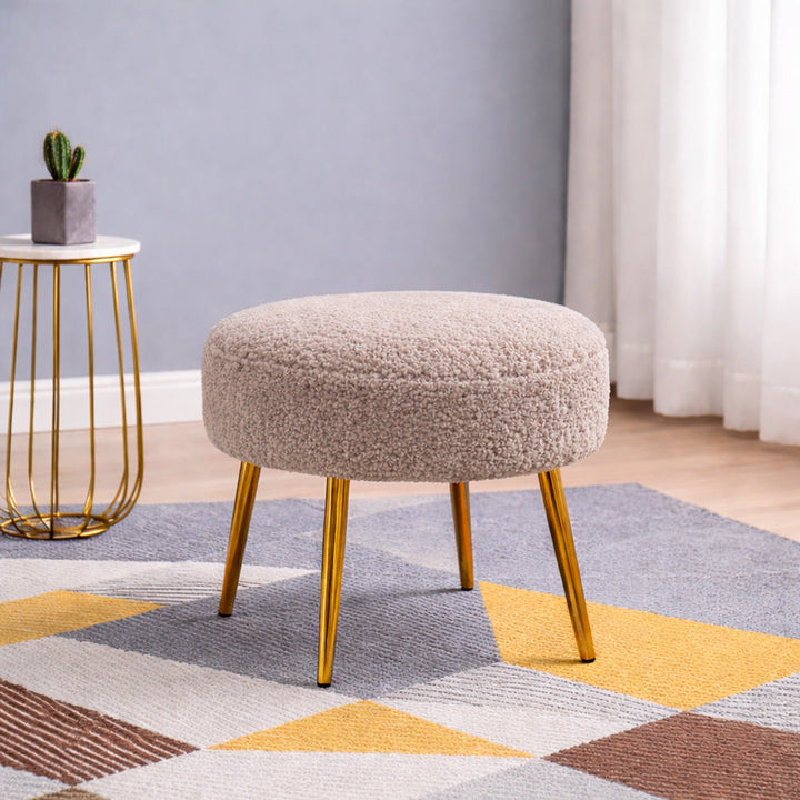 Doe Buck Luna Ottoman|Light Brown
