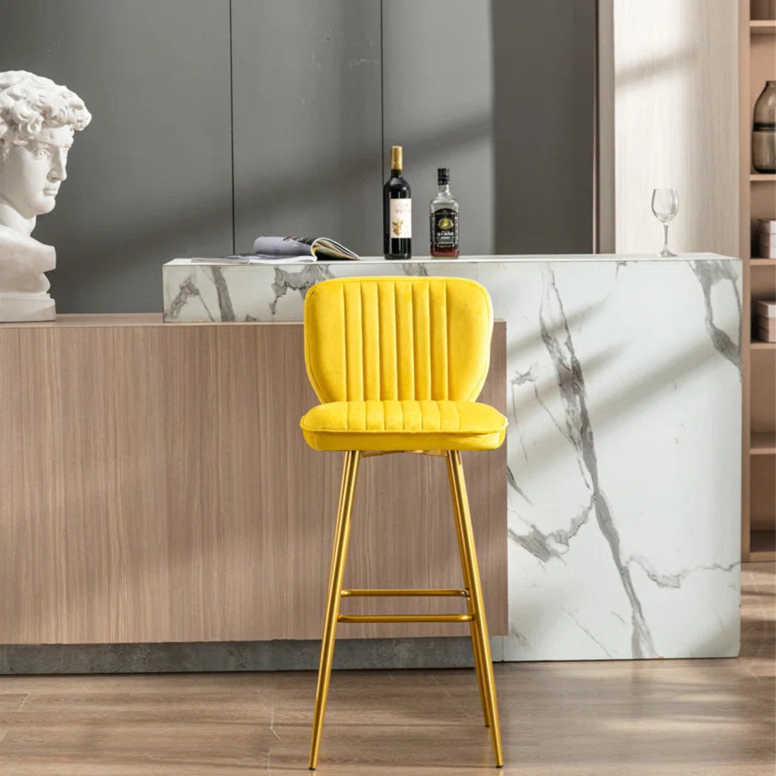 Rafael Bar Stool - Yellow