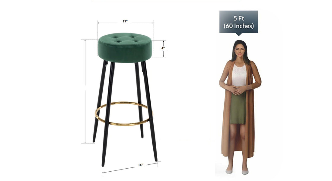 Ceazar Counter Stool - Green