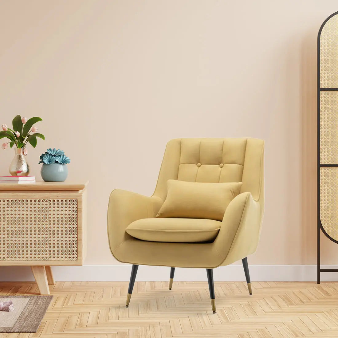 Dowdle Accent Lounge Chair – Yellow
