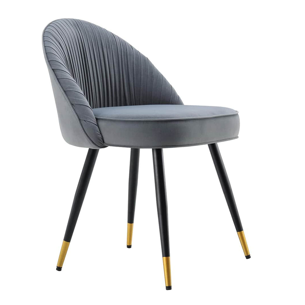Momence Accent Chair Grey | Luxury Lounge Accent Chair Smoke Grey