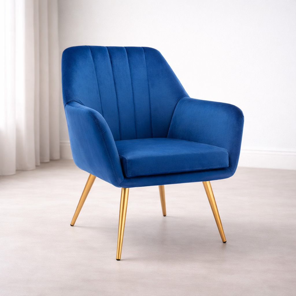 Brodie Contemporary Accent Chair – Blue