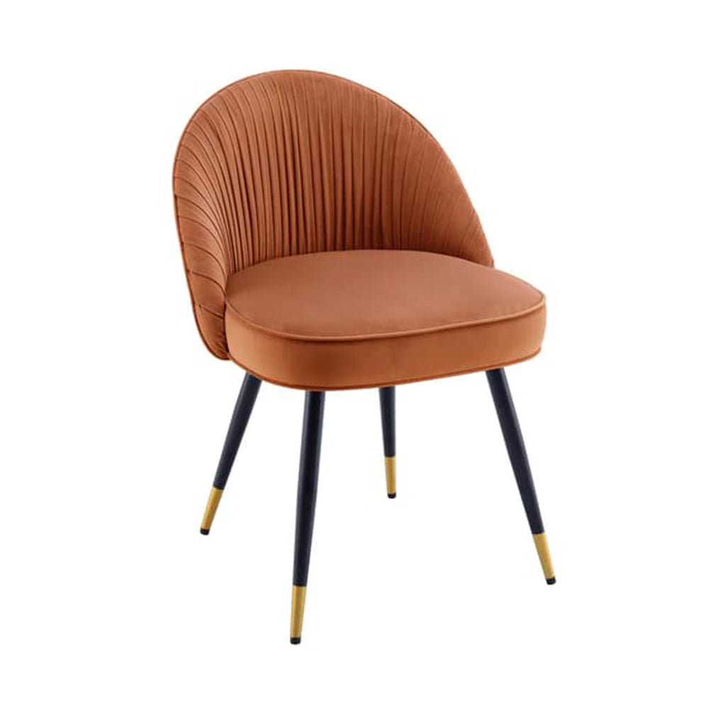 Momence Accent Chair Orange | Luxury Lounge Accent Chair Amber Orange