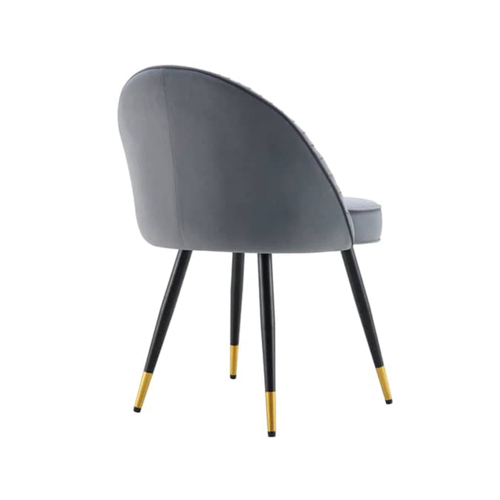 Momence Accent Chair Grey | Luxury Lounge Accent Chair Smoke Grey