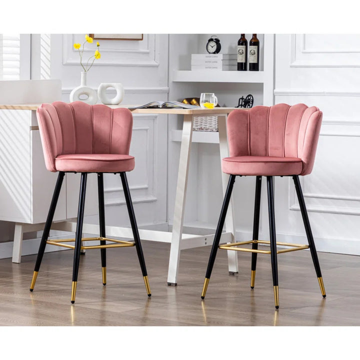 Flower Counter Stool - Pink