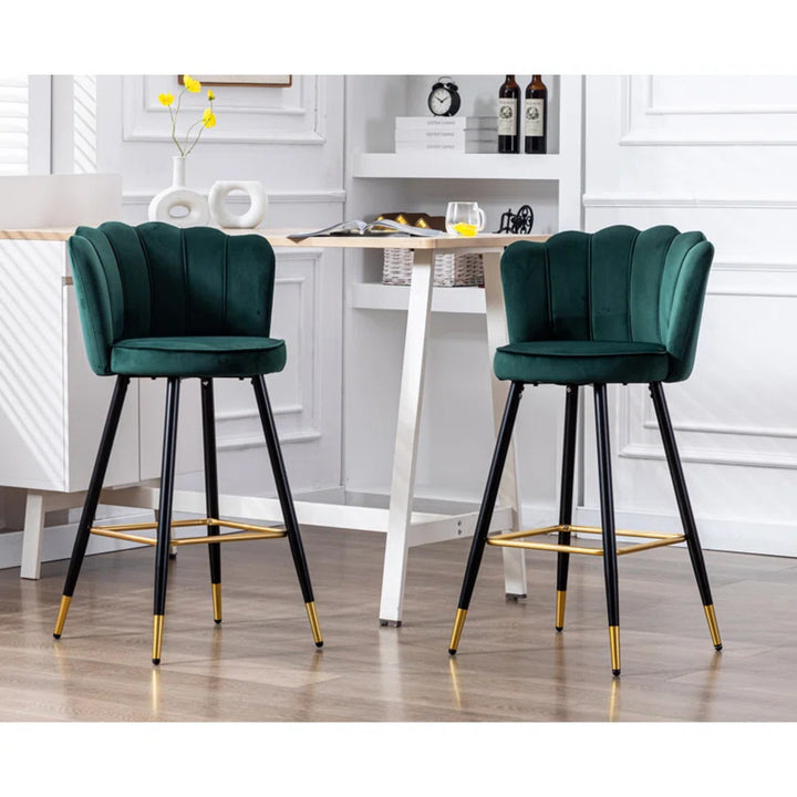 Flower Counter Stool - Green