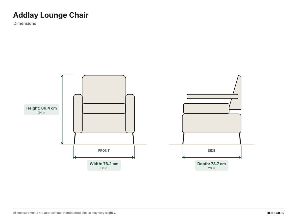 Addlay Lounge Chair dimensions