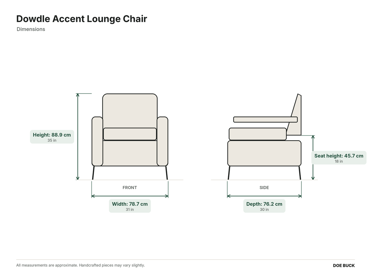 Dowdle Accent Lounge Chair dimensions