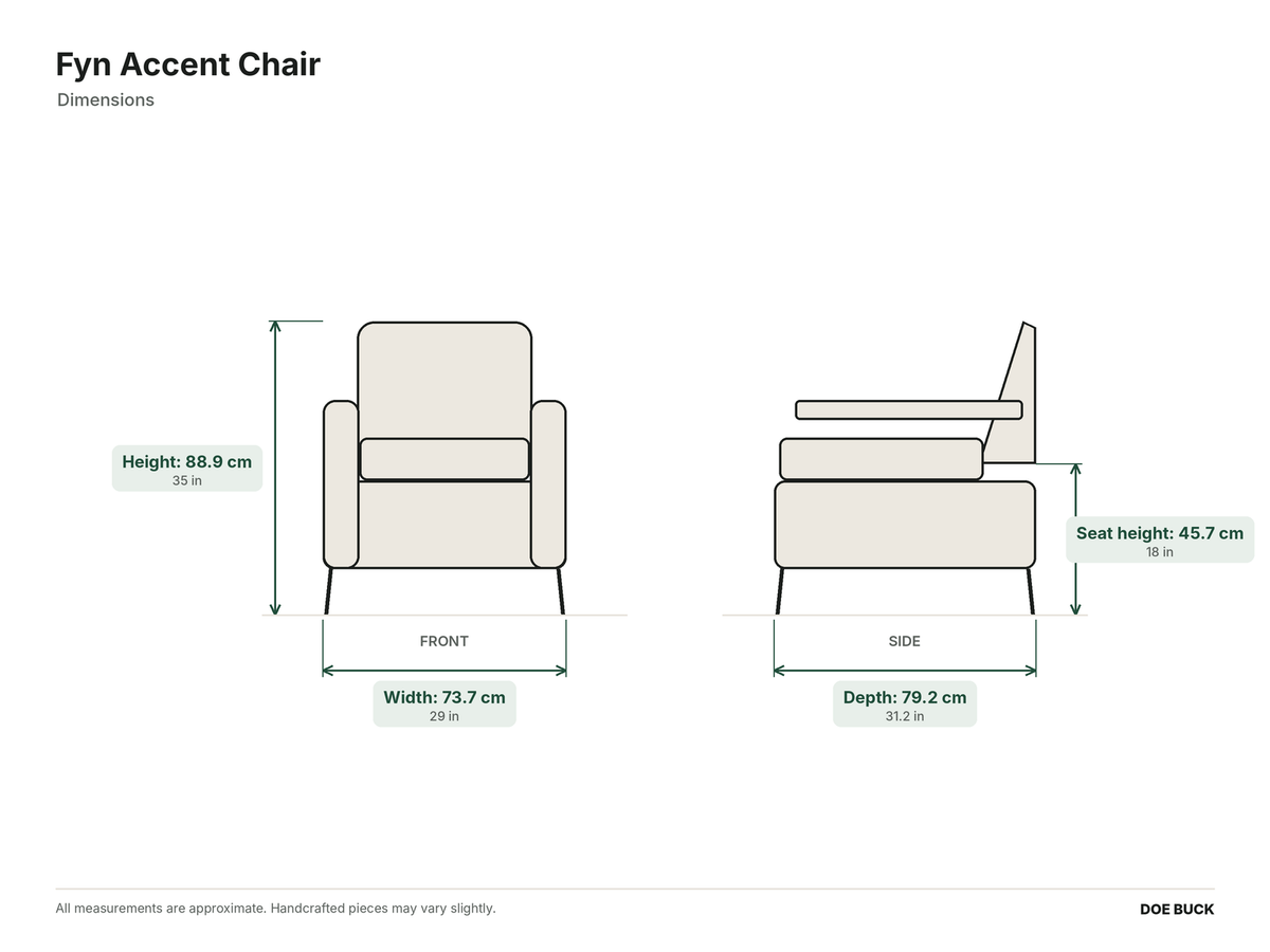 Fyn Accent Chair dimensions