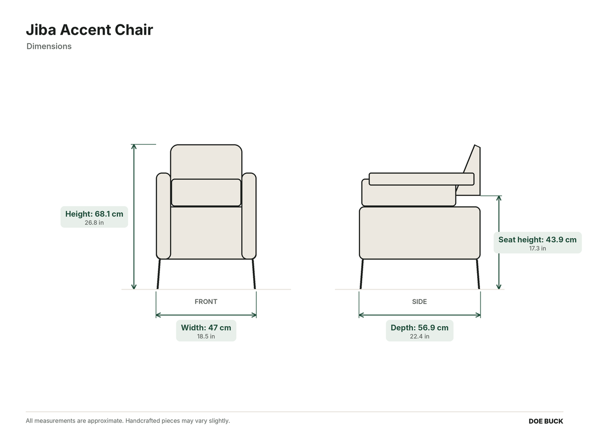 Jiba Accent Chair dimensions