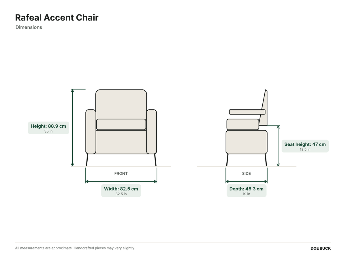 Rafeal Accent Chair dimensions