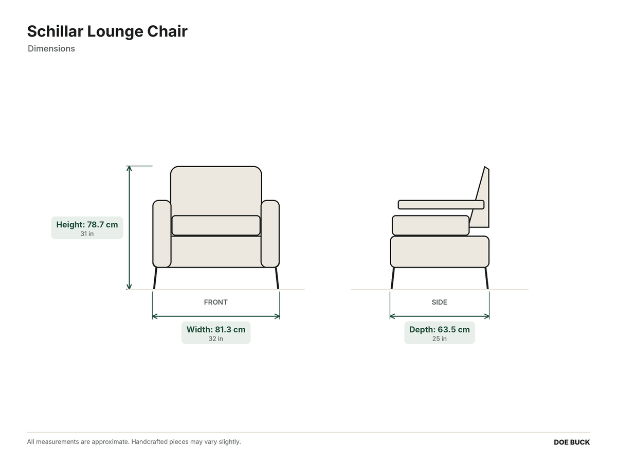 Schillar Lounge Chair dimensions