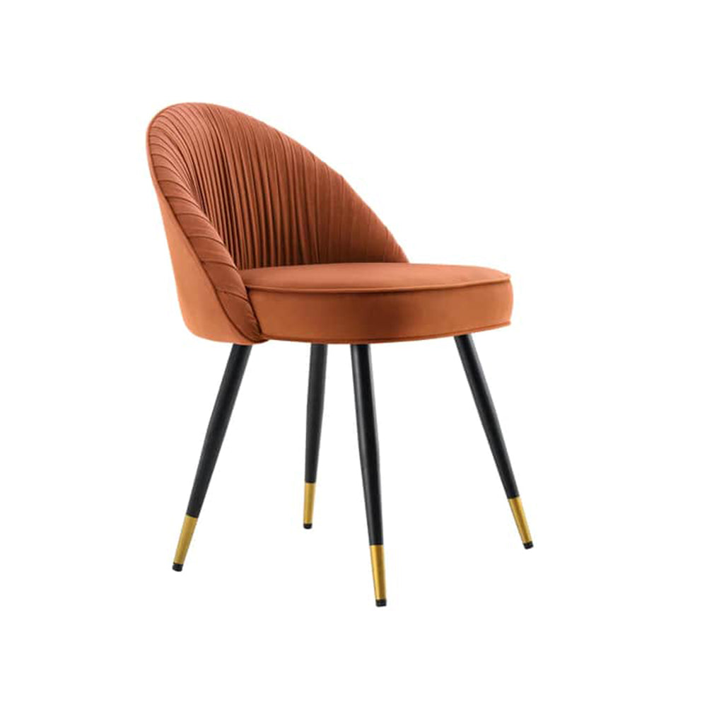 Momence Accent Chair Orange | Luxury Lounge Accent Chair Amber Orange