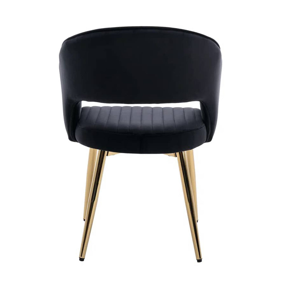 Ayatt Accent Chair Black | Contemporary Armchair Matte Black