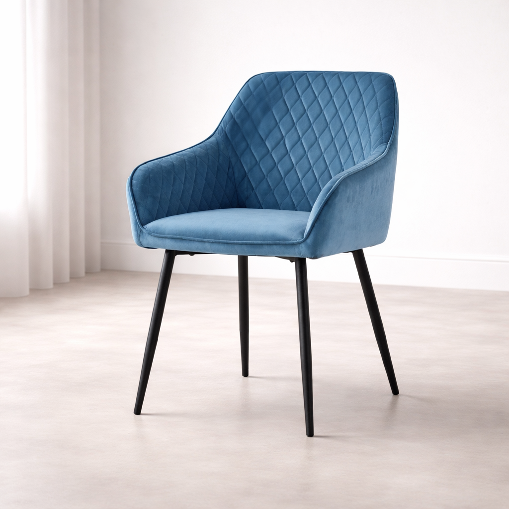 Seymour Classic Arm Chair – Blue