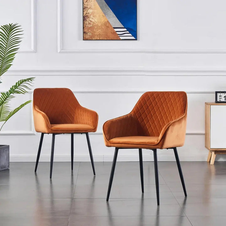 Seymour Classic Arm Chair – Orange