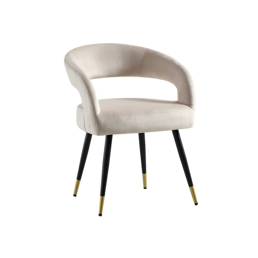 Bentlee Accent Chair Beige | Upholstered Accent Chair Warm Beige