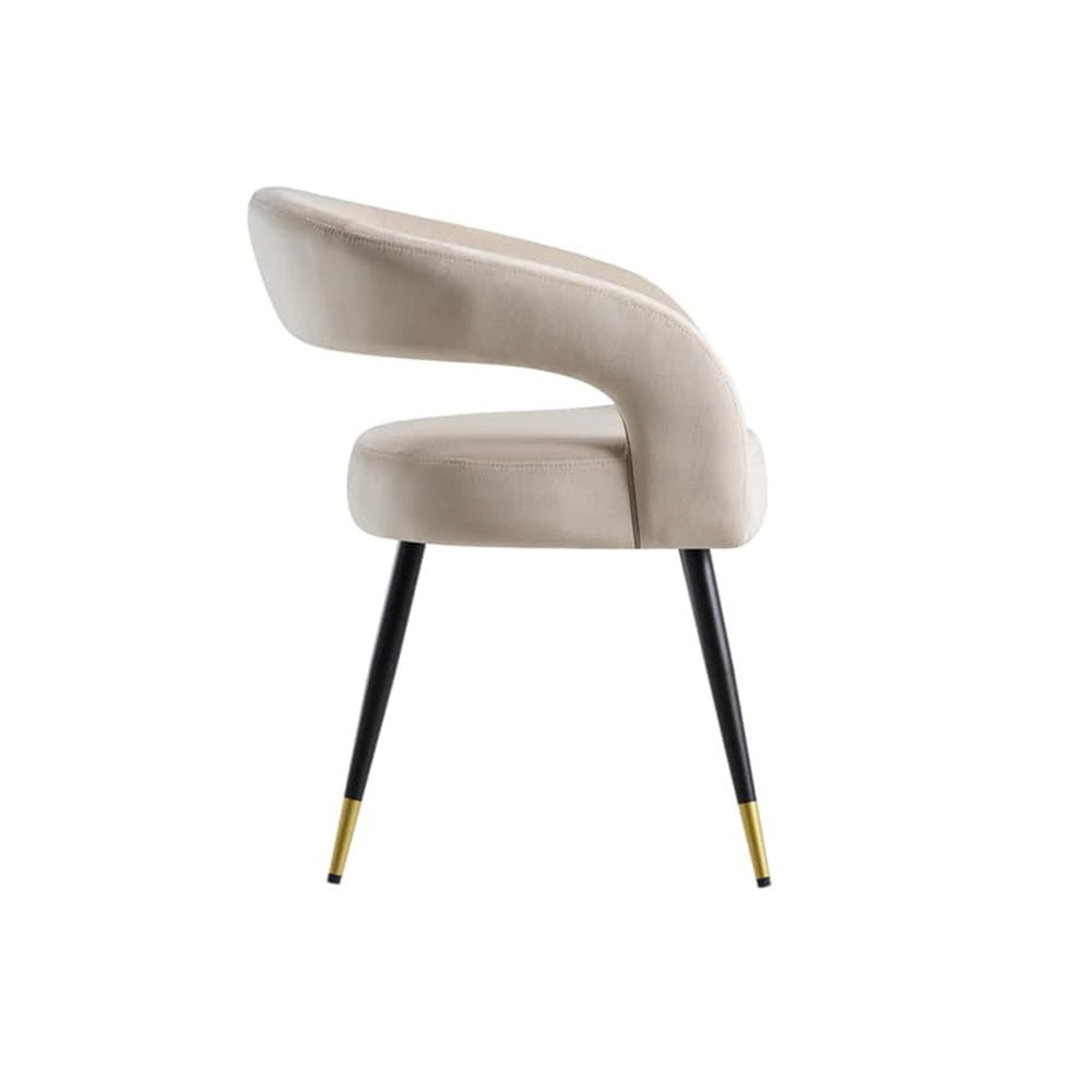 Bentlee Accent Chair Beige | Upholstered Accent Chair Warm Beige