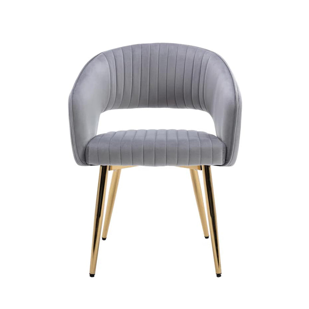Ayatt Accent Chair Grey | Contemporary Armchair Cool Grey