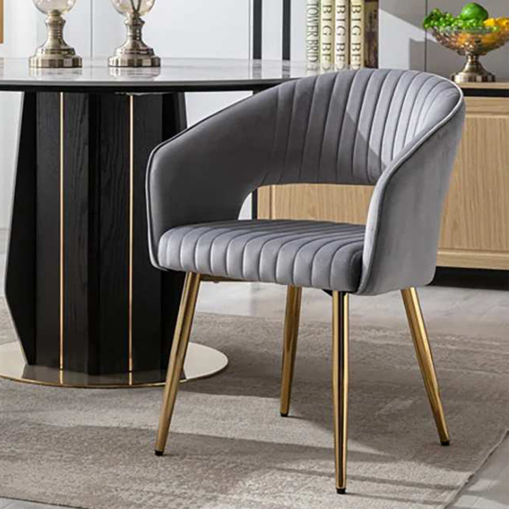 Ayatt Accent Chair Grey | Contemporary Armchair Cool Grey
