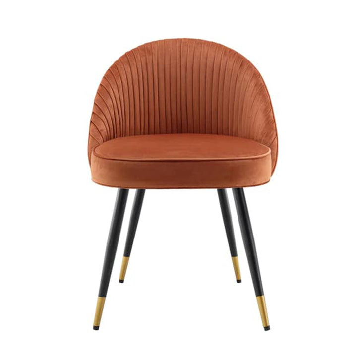 Momence Accent Chair Orange | Luxury Lounge Accent Chair Amber Orange