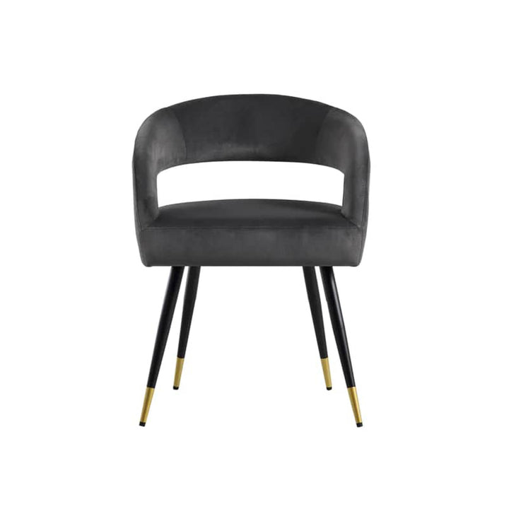 Bentlee Accent Chair Black | Upholstered Accent Chair Jet Black