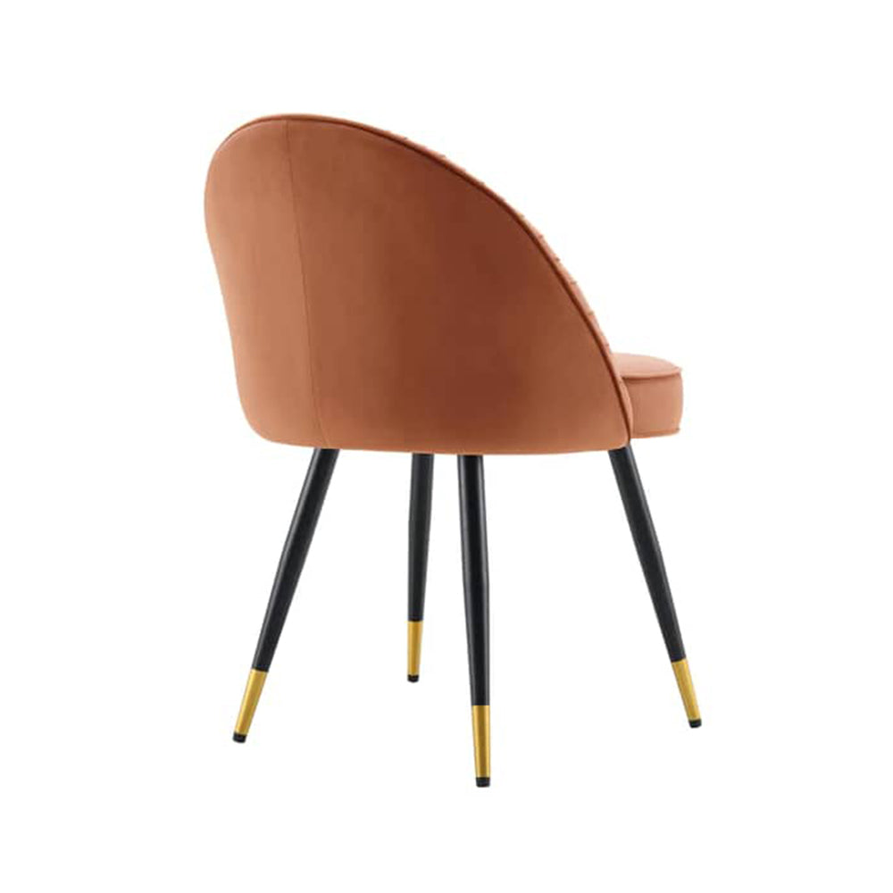 Momence Accent Chair Orange | Luxury Lounge Accent Chair Amber Orange